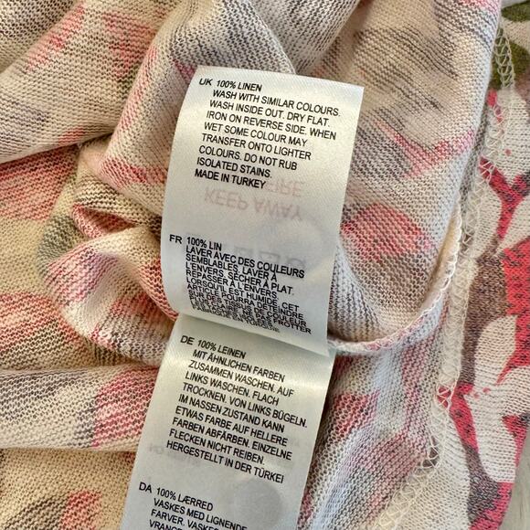 White Stuff Floral Linen Button Down Shirt 2 NWOT - Picture 6 of 10